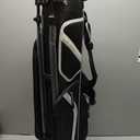 Ultra-Lite Golf Stand Bag - 3 Lbs, 4 Way Divider Portable Golf Club Carry Bag, Water-Repellent Golf Travel Case with Rain Hood, Golf Gifts for Men and Women (Black)