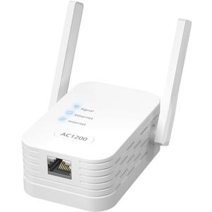 AC1200Mbps Universal WiFi to Ethernet Adapter, Support Extended WiFi Disabling Functionality, 2.4G/5G Wireless Bridge w/ RJ45 Port for Printer, Smart TV, Blu-Ray Player, PlayStation, DVR, etc.
