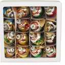 Kurt S. Adler Kurt Adler 30mm Solid and Reflector Glass Ball Set of 16 Ornament Set, 16 Piece