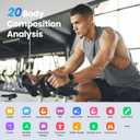 Smart Scale for Body Weight, 4.3" Color Display Digital Weight Scale, High Precision Wi-Fi Bathroom Scale with BMI, Body Fat, Muscle Mass, 20 Body Composition Scale Sync App, 400 lbs, Black