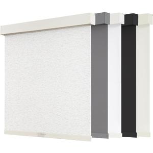 AOSKY Blackout Roller Shades Cordless Blinds for Windows, Free-Stop Shades with Valance, Thermal Insulated Fabric, UV Protection, Blinds for Home and Office (21" W x 72" H, Linen Beige
