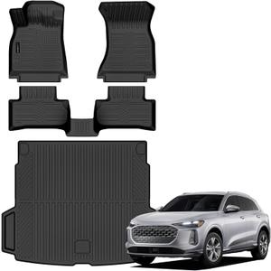 AUXKO All Weather Floor Mats Cargo Mat for Audi Q5 2025 2026 (Not for PHEV)