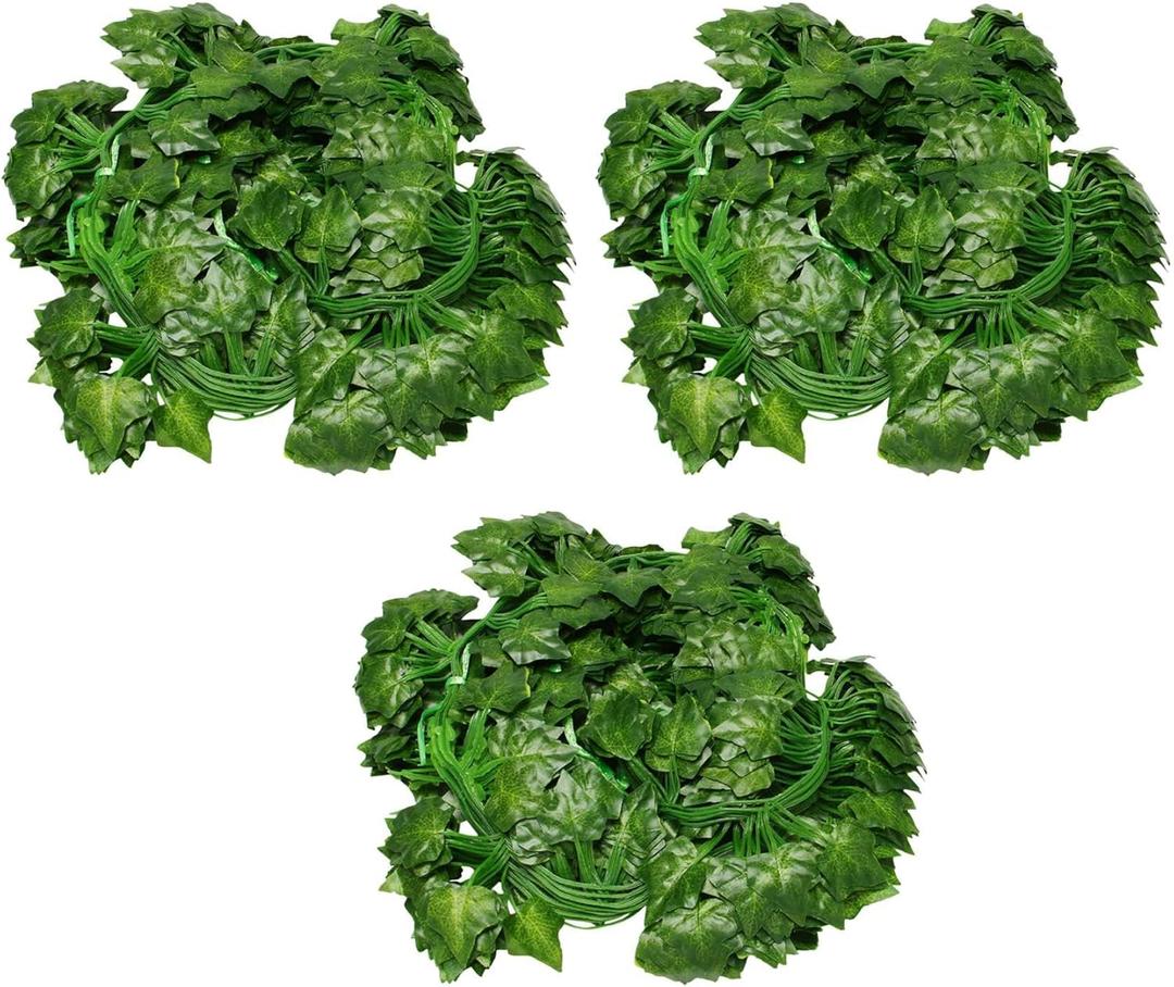 36 Packs of Artificial Ivy Leaf Plant Vine Hanging Wreath Fake Home Garden Office Wall Decoration Green