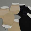 Toe Toppers No Show Liner Half Socks for Women Seamless Grip Non Slip Hidden Toe Covers for Mules 4/8 Pairs (One Size)