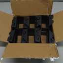 24 Pcs 2"x 4" Joist Hanger,Q235B Steel Face Mount Joist Hangers,Black Powder Coated Hurricane Ties for Rafter, Rafter Brackets for Floor, Deck and Ceiling Joists