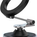 Magnetic Phone Holder for Car - 360 Rotating & Adjustable Car Phone Mount with Super Strong Suction - Compatible with iPhone 16/15/14/13/12 - Foldable Design for Windshield/Dashboard/Mirror