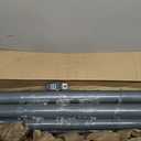 2 Pack Shade Sail Poles, 12Ft Sun Shade Poles with Spiral Drill Bit -Gray