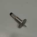 Mega Handles Knurled Baseboard Door Stopper - Heavy Duty Door Stoppers for Bottom of Door, Zinc Alloy Door Stops with Rubber Tip - Satin Nickel