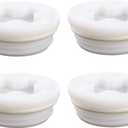 QWORK 2" Bung Cap, 4 PCS Poly Buttress Drum Bung for 55 Gallon Plastic Drum, Course Thread