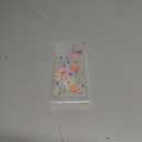 Compatible with iPhone 15 Pro Max Case Cute Clear for Women,Cool Transparent Silicone Phone Cases Cover - Pink Purple Herbal Flowers