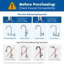 Waterdrop Water Filter for Sink Faucet, NSF/ANSI 42 Certified Countertop Water Filter System, 5-Stage Stainless Steel Faucet, 8000 Gallons, Reduces Heavy Metals and 99% Chlorine, WD-CTF-02(1 Filter)