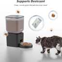 Automatic Dog Feeder - 8L/34 Cups Large Capacity Automatic Cat Food Dispenser with LCD Screen, Large Food Tray, Battery Operated, Timed Cat Feeder, Up to 50 Portions 6 Meals Per Day, Keeps Fresh