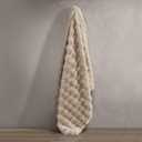 Riverbrook Home Wavy Faux Fur Throw, 50 x 60 Inches, Ultra Soft Plush Decorative Accent, Black