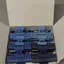 12 Pcs Blue Large Square Hair Claw Clips for Women, 4.3-Inch Matte Rectangle Claw, Strong Hold Non-slip Hair Clips for Thick & Thin Hair