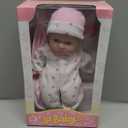 JC Toys La Baby Caucasian Baby Doll Set  11 Inch Soft Baby Doll | Washable |Removable Pink Outfit w/ Hat & Blanket | For Children 12 Months +