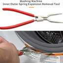 383EER4004A Washing Machine Inner/Outer Spring Expansion Removal Tool, Suitable for 4986ER0004F/B/G Door Boot,Suitable for LG and Samsung TJTSE-1 1268535, EA3569695, AH3569695,PS3569695-Red