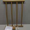 Heated Towel Racks for Bathroom, Wall Mounted Electric Towel Warmer Racks with Timer & Temperature Control, 4 Bar Stainless Steel Towel Heater for Bathroom, Brushed Gold, Plug-in