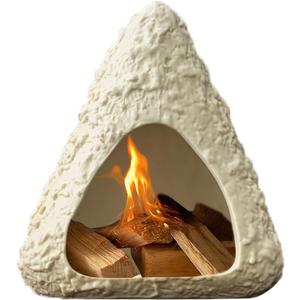Volcano Palo Santo Holder, Handcrafted Ceramic Mini Chiminea Incense Burner for Sage & Smudge Sticks, Mountain Fireplace Style for Meditation, Yoga, Aromatherapy, Home Decor, Spiritual Gifts