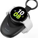 GagaKing Portable Charger for Samsung Galaxy Watch 8/8 Classic/7/Ultra/6/6 Classic/5 Pro/4/3, Active2/1, 1400mAh Fast Charging Portable Wireless Power Bank, Magnetic Travel Car Keychain Charger