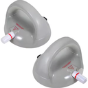 Grab Bars for Bathtubs and Showers, Suction 530 lbs Shower Handle for Seniors, Elderly, Gray, 2 Pack