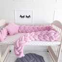 Pink Double Braided Crib Bumper