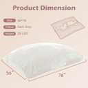 Bean Bag Chair, Giant Bean Bag Chair, 4 in 1 Convertible Beanbag Chairs for Adults with Removable Cover, Memory Foam Floor Cushions, Living Room, Bedroom, Beige