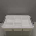 Citylife 17 QT Plastic Storage Box with Removable Tray Craft Organizers and Storage Clear Storage Container for Organizing Bead, Tool, Sewing, Playdoh
