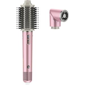 Fentgo 2 in 1 Hair Dryer Brush, 110,000 RPM High-Speed Blow Dryer Brush for Fast Drying, Curling, Volumizing & Straightening, Hot Air Brush with Negative Ion for Frizz-Free Styling (Purple)
