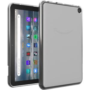 Case for Amazon Fire 7 Tablet (Only Compatible with 12th Generation, 2022 Release), Puxicu Slim Design Flexible Matte TPU Protective Cover for Fire 7, Transparent (Clear)