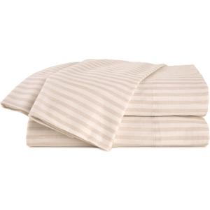 Vellux Aster Jersey Sheet Set - 4 Piece Full Size Bed Sheets - Cotton Blend - Durable, Deep Pocket & Easy Care Sheet Set - 2 Standard Pillowcases Included - Soft Taupe