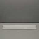 Desk to Wall Gap Filler  Durable PVC Plastic Office Desk Attachment, Eliminates Desk-Wall Gaps, Easy Installation, Fits Most Desks, White, 72 Inches