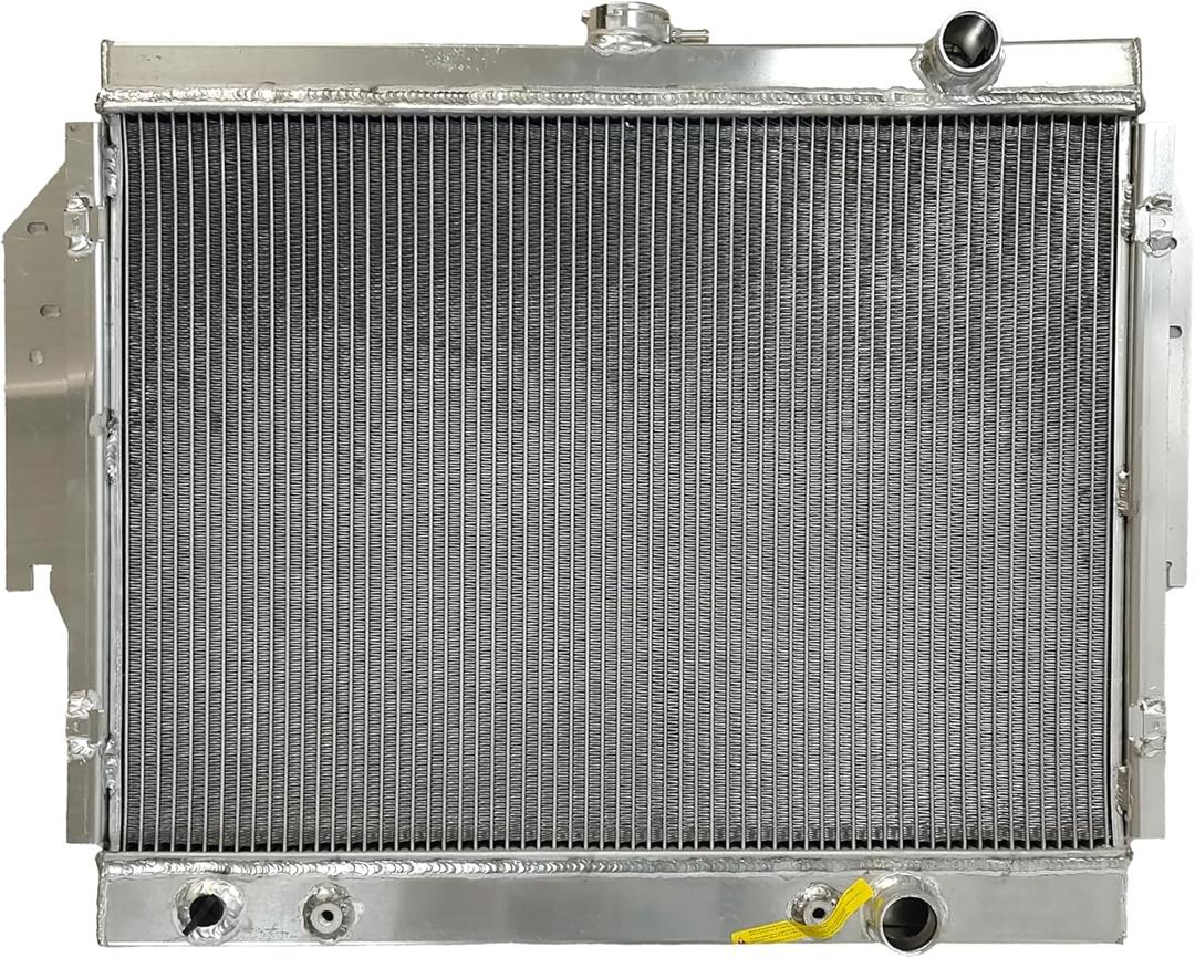 CU922 Car Aluminum Radiator Compatible for Dodge W200 1979-1980, W150 1979-1985, Ramcharger 1979-1980, D200 1979-1980, D150 1979-1987, D100 1979, D250 1981-1987 Engine Coolant Radiator (4089366)