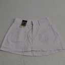 Eddoyee Denim Skirt for Women Mini Jean Skirt with Shorts Low Waist Y2k Stretchy Jean Skort with Pockets
 XS White