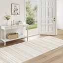 Area Rugs for Living Room Washable Living Room Rug Soft Neutral Indoor Floor Carpet Non-Slip Stain Resistant Modern Boho Rugs for Bedroom Dining Room Kids Room Nursery Office Home Brown Cream (2'6" x 8' (Runner))