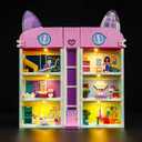 Hilighting Upgraded Led Light Kit Compatible with Lego Gabby's Dollhouse Building Set, Lights Decoration Compatible with Lego 10788 (Model Not Included)