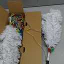 2 Pack White Christmas Tree Outdoor,Solar Powered Christmas Trees with 60 LED C6 Christmas Lights,Pre-lit Small Artificial Xmas Tree for Yard Porch Walkway Pathway Grave Cemetery Christmas Decorations