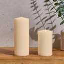 Simply Soson Ivory Pillar Candles - Set of 6, 2.5x4 Inch, Emergency & Tall, Unscented Wax Candles