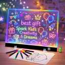 16" Rechargeable LED Doodle Glow Drawing Board for Kids with 9 Light Effects & 4 Modes, Neon Light Up Drawing Tablet Gifts for Kids/Girls/Boys/Teens for Easter Birthday Festival Gift Ideas