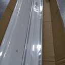 Double Curtain Track Ceiling Mount, Silent Aluminum Track Curtain Rail, Heavy-Duty Double Row Ceiling Curtain Tracks Rod Sliding Rails for Curtains, Room Divider for Living Room Bedroom (8FT)