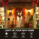 Dusk to Dawn Outdoor LED Light Bulb, 5W Equivalent 40W, Candelabra B11 Light Bulb, 2700K Soft White, Edison LED Bulbs E12 Base, Lighting Sensor, Auto On/Off for Porch Patio Garage, 6 Pack
