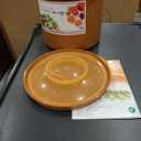 Premium Kimchi, Sauerkraut Container Probiotic Fermentation with Inner Vacuum Lid Round (0.4 gal/ 1.5L)
