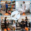 4D Cloud-Like Comfort Soles for Women - Soft Memory Foam Cushioning Insoles - Trim to Fit Steppers Insoles with Arch Support for Foot Pain Relief and Fatigue Reduction(US W 6.5-9) (Gray)