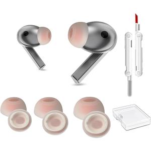 Galaxy Buds 3 Pro Replacement Ear Tips, Premium Silicone Earbuds with Cleaner kit for Samsung Buds 3 Pro Earbuds, Secure Fit(Translucent Orange)