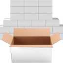 PETAFLOP 10x5x5 Shipping Boxes Set of 25, Small White Cardboard Mailer Box for Packing, Mailing, Business,DIY