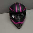 Youth Adult Dirt Bike ATV Helmet Motocross Anti-Collision Full Face Motorcycle DOT Approved BMX Downhill Off-Road Mountain Bike Helmet with SUV Goggles Gloves Face Shield (Large, Pink)