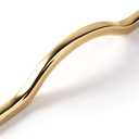 6pcs Kitchen Cabinet Handle - Cabinet Handle Cabinet Drawer Cabinet Door Handle-Golden||Hole Distance 96/128mm