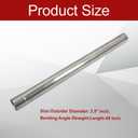 409 Steel 3.5'' Inch OD Straight Exhaust Pipe Mandrel Tubing Pipe 48" / 4 Ft Long Custom Fitment For Exhaust System