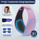 NEWGO Wisdom Teeth Ice Pack Head Wrap for Face Oral Surgery, Jaw Ice Pack for Face with 4 Hot Cold Gel Pack for TMJ, Tooth Extraction, Tonsillectomy Recovery - Purple