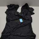 Womens One Piece Swimsuits - Tummy Control Bathing Suit Slimming Swimwear with Ruffle Sleeve (Small, Black)