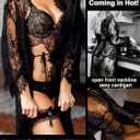 Avidlove Women's Lace Kimono Robe Babydoll Lingerie Mesh Nightgown S-5XL (Black, XS)
